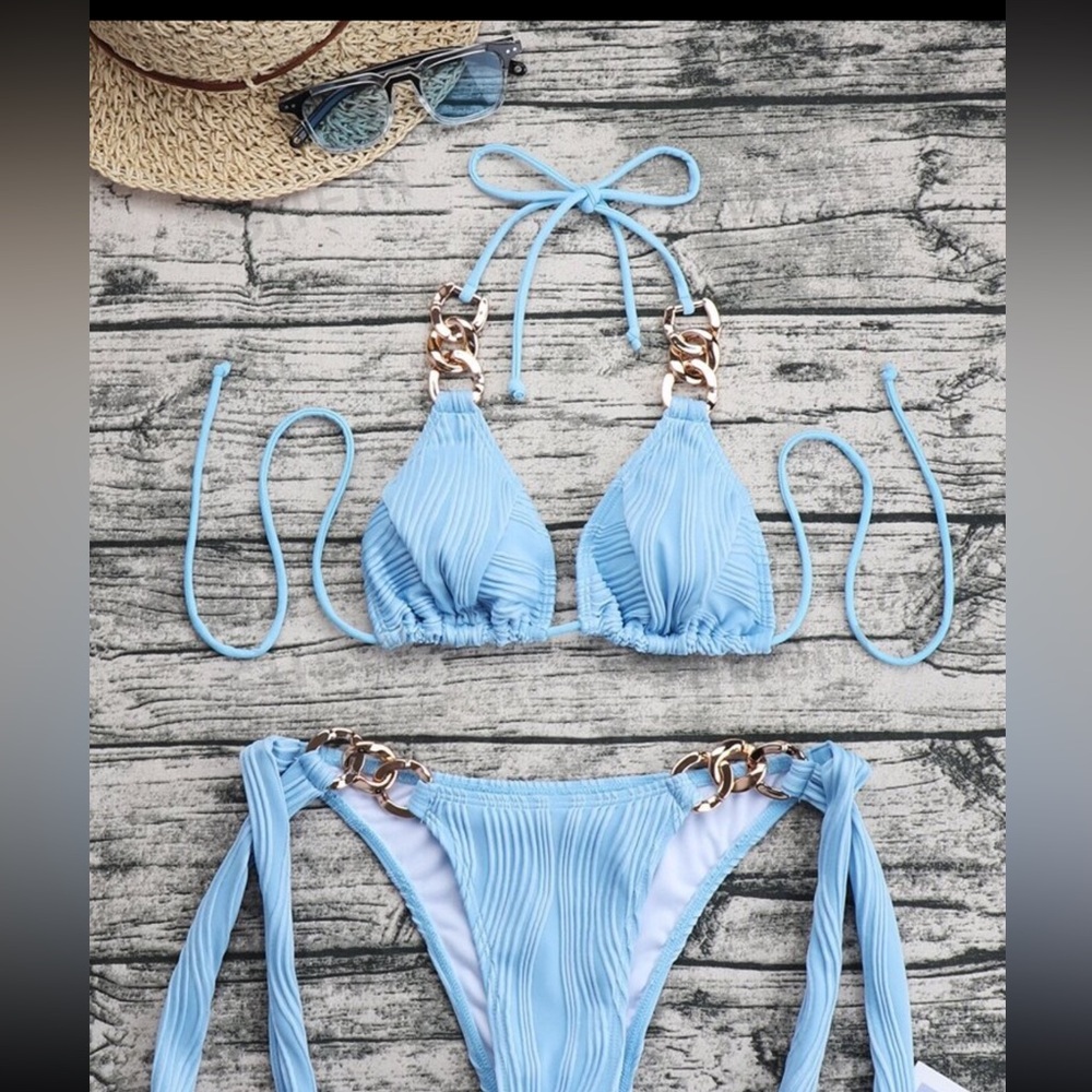 Blue and gold swim